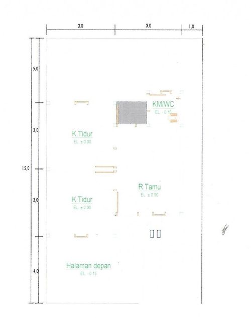 foto denah rumah tipe 36/100 perumahan FAEYZA RESIDENCE 9