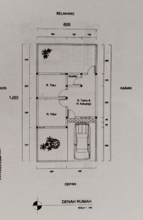 foto denah rumah tipe 30 perumahan AMARIS RESIDENCE KURIPAN