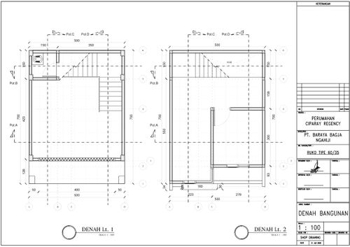 foto denah rumah tipe RUKO perumahan Ciparay Regency