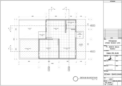 foto denah rumah tipe RUMAH SUBSIDI perumahan Ciparay Regency