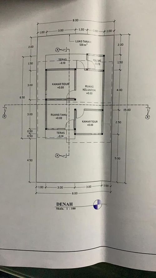 foto denah rumah tipe GRIYA PARAMA SATWIKA perumahan GRIYA PARAMA SATWIKA
