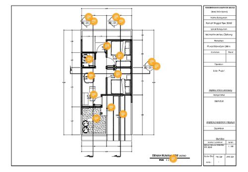 foto denah rumah tipe 30/60 perumahan GRIYA MUKTI RESIDENCE