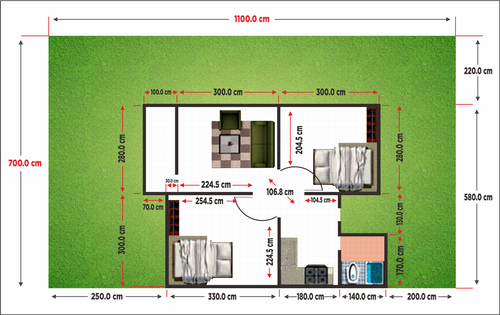 foto denah rumah tipe 36 perumahan Linda Regency 8