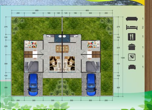 foto denah rumah tipe 36 perumahan RAIHANA RESIDENCE