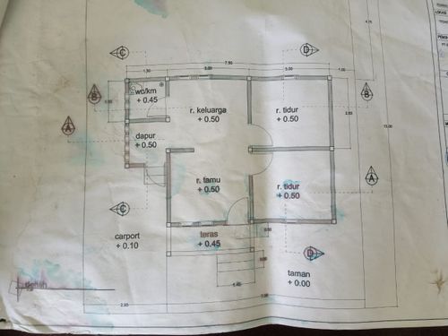 foto denah rumah tipe 36/130 perumahan PERUMAHAN PONDOK INDAH SANGGAOEN