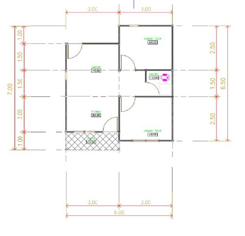 foto denah rumah tipe 36 perumahan Sinar Jaya Permai