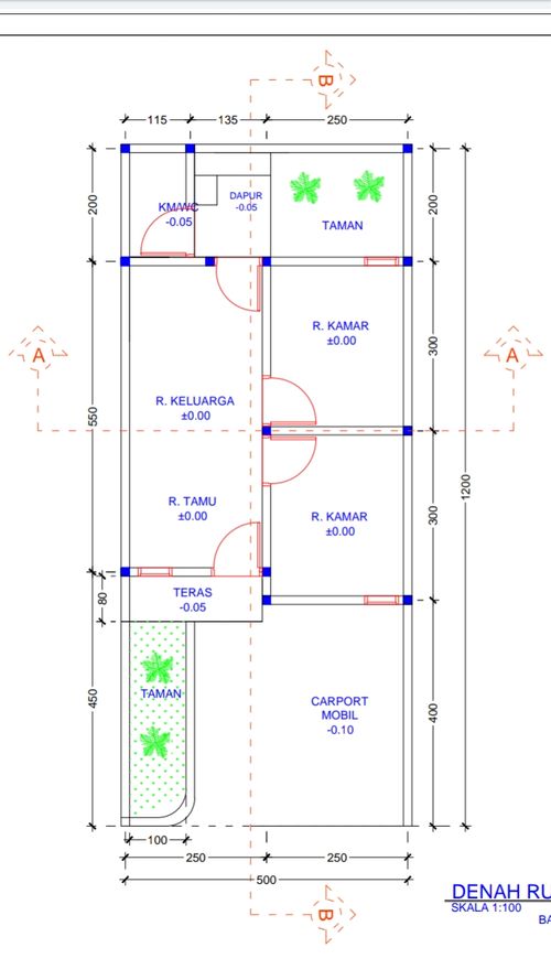 foto denah rumah tipe 34/60 perumahan Sakura Gardenia 