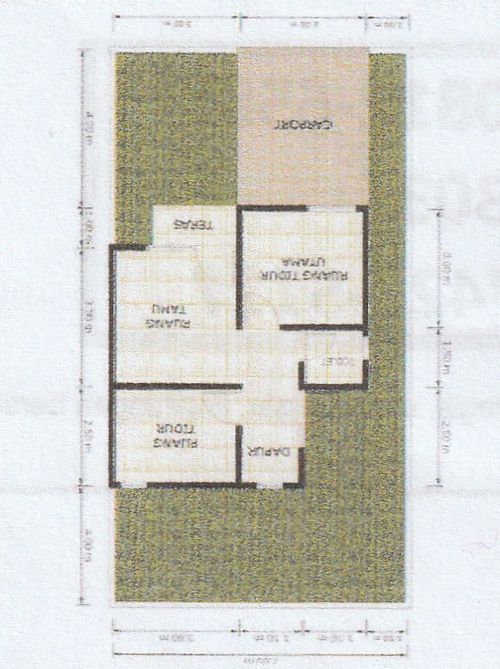 foto denah rumah tipe 36 perumahan GRAND ASIA CITY TAHAP 2