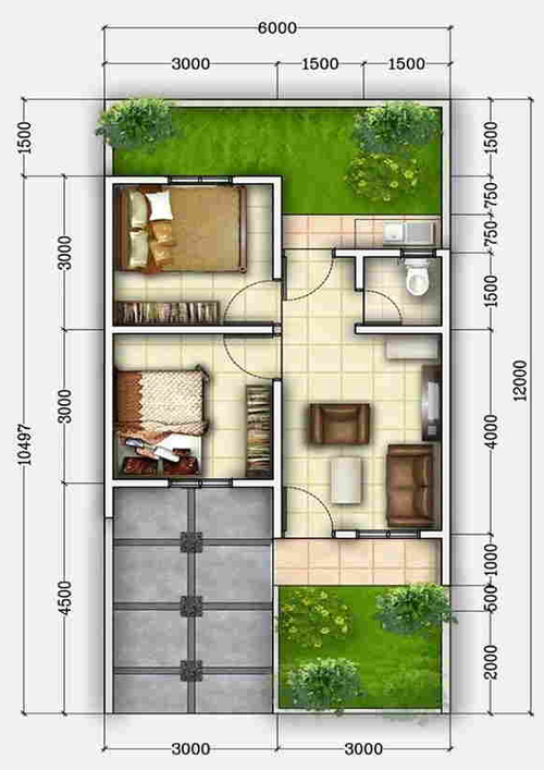 foto denah rumah tipe Rumah Tapak perumahan HADRAH PIDIE JAYA RESIDENCE