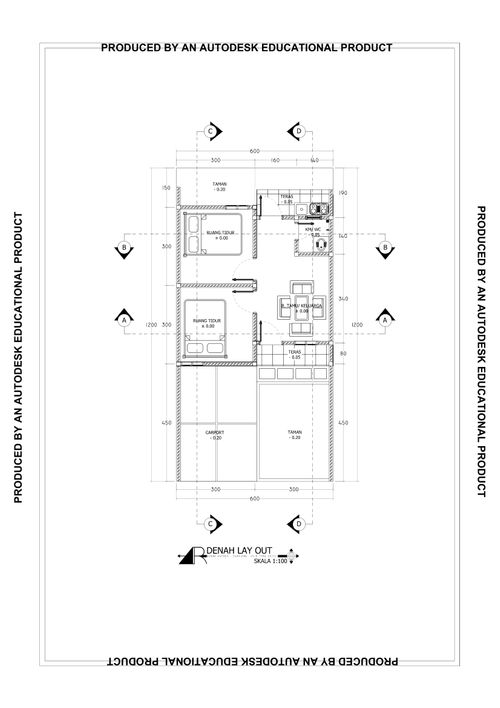 foto denah rumah tipe 36/72 perumahan MEGA MUTIARA TASIK REGENCY