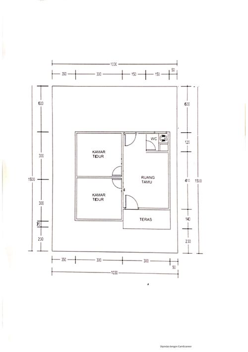 foto denah rumah tipe 36 perumahan GRIYA ANISAH PERMAI TAHAP IV