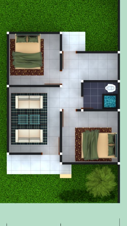 foto denah rumah tipe RUMAH SUSUN TAPAK perumahan Griya Permata Serang  3