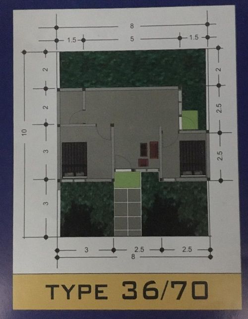 foto denah rumah tipe griya pesona dawuan perumahan GRIYA PESONA DAWUAN