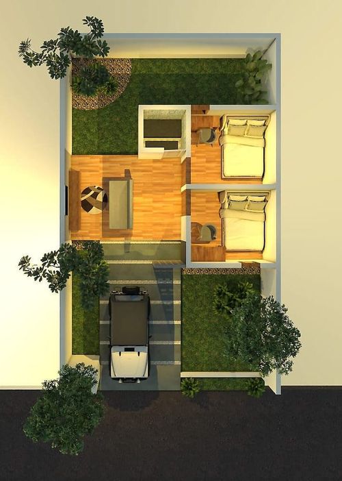 foto denah rumah tipe 27 perumahan GREEN ASIA TAHAP II