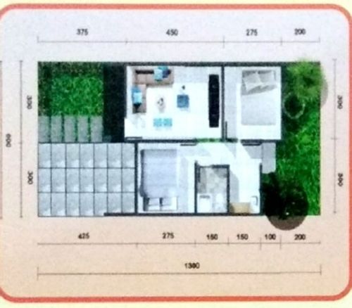 foto denah rumah tipe 36 perumahan Zafir Land
