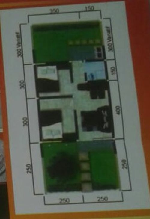 foto denah rumah tipe 27/60 - 168 perumahan GRAND KERTAMUKTI RESIDENCES