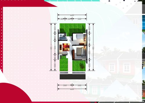 foto denah rumah tipe Ast perumahan Taman Tukmudal Indah II