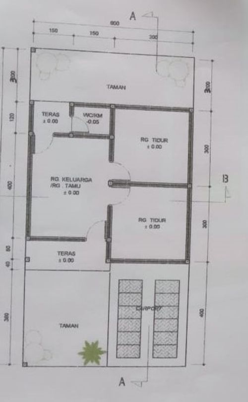 foto denah rumah tipe 36 perumahan PERUMAHAN CIPTA MANDIRI SATU