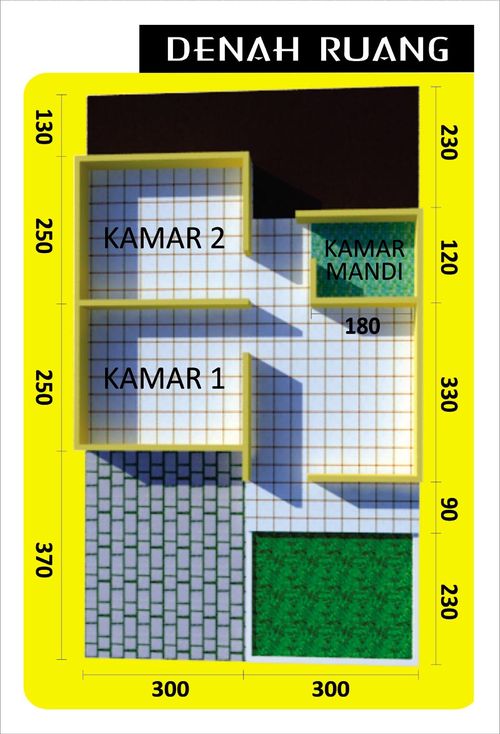 foto denah rumah tipe 30/60 perumahan Perumahan Reksabumi Residence Bondansari