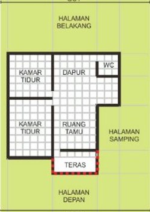 foto denah rumah tipe 45 perumahan Hosana Alberta