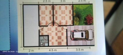 foto denah rumah tipe 36/72 perumahan Kota Baru Permai