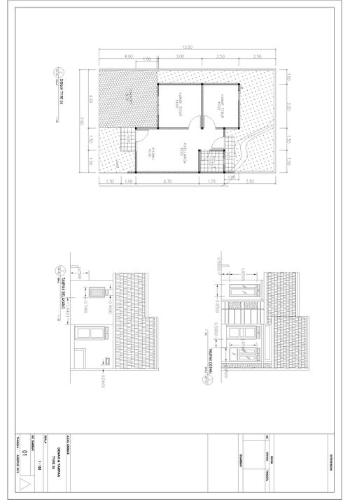 foto denah rumah tipe single perumahan PERUMAHAN ANJAYO 12