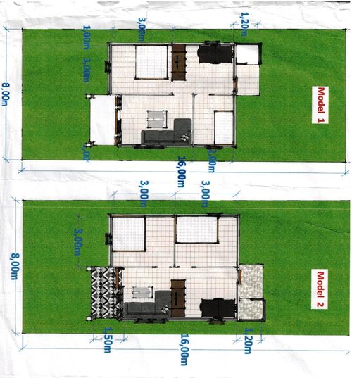 foto denah rumah tipe Permata Berlian perumahan PERMATA BERLIAN