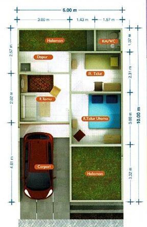 foto denah rumah tipe VANADI perumahan LOGAM BANGUN SETIA-2 TAHAP 3