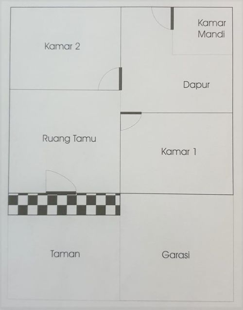 foto denah rumah tipe RIKA perumahan RIKA Residence 3