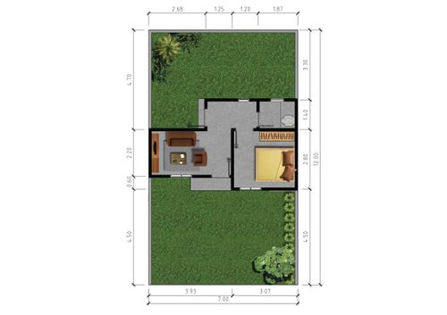 foto denah rumah tipe 24/84 perumahan GRIYA PESONA ALAM