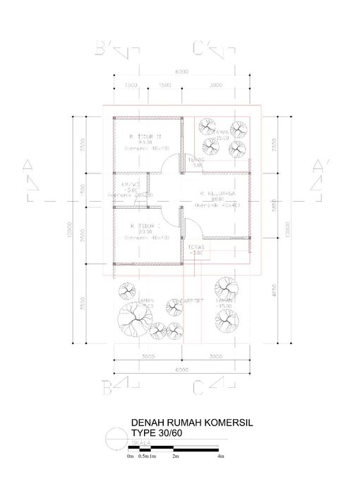 foto denah rumah tipe Blok C no 10 perumahan ETERNAL VILLAGE