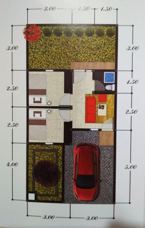 foto denah rumah tipe 27 perumahan SINGGASANA REBORNS II