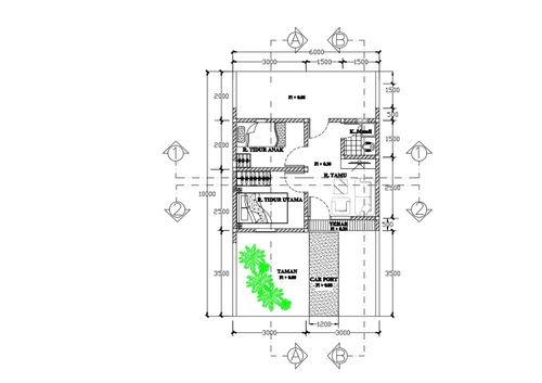 foto denah rumah tipe subsidi perumahan Permata Sukatenang Indah Tahap 2