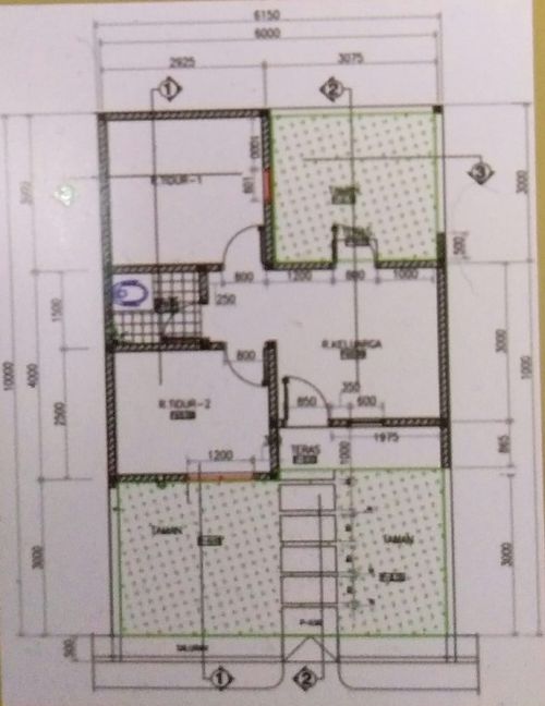 foto denah rumah tipe 32/60 perumahan d'Seven Garden Residence