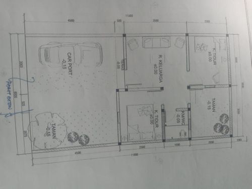 foto denah rumah tipe 35/66 perumahan VINEWOOD BABELAN 6