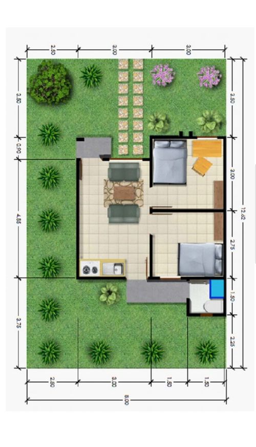 foto denah rumah tipe 36 perumahan NEW CITY MANSION