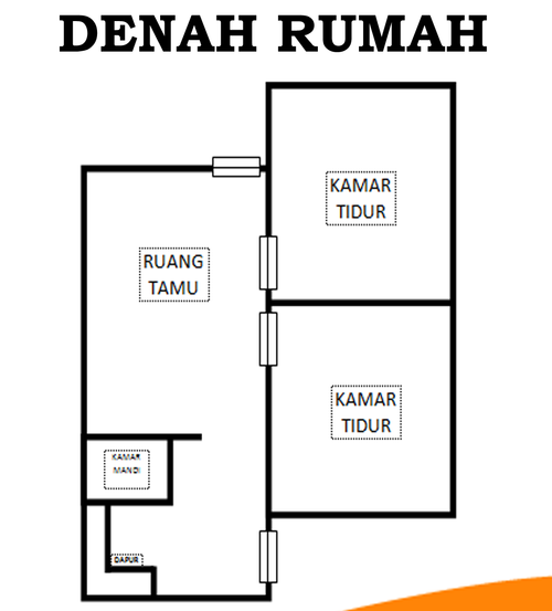 foto denah rumah tipe 36 perumahan Griya Bukit Sinabung