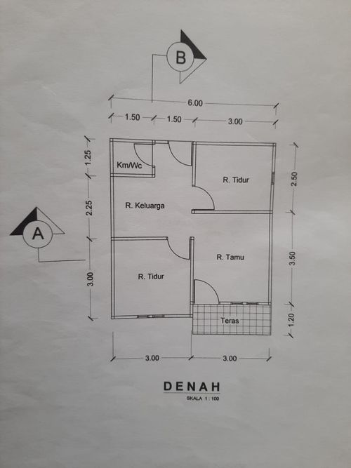 foto denah rumah tipe 36 perumahan villa anugrah permai 6