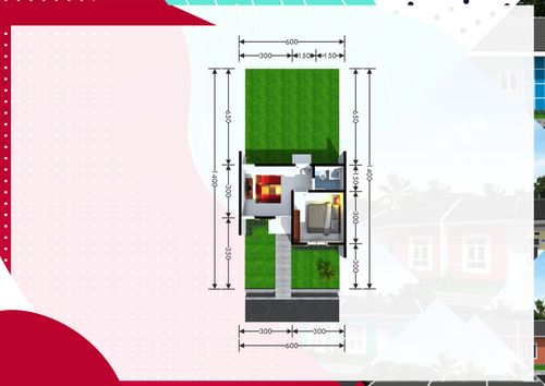 foto denah rumah tipe 24G perumahan Taman Tukmudal Indah II