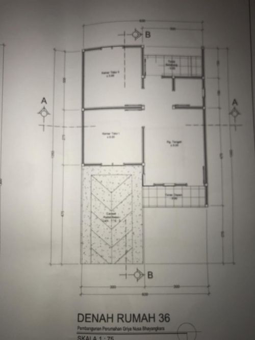 foto denah rumah tipe 36 perumahan GRIYA NUSA BHAYANGKARA