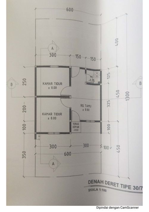 foto denah rumah tipe 30/78 perumahan RACHITA INDAH
