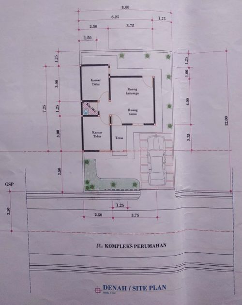 foto denah rumah tipe 36/96 perumahan PUUWATU RESINDENCE