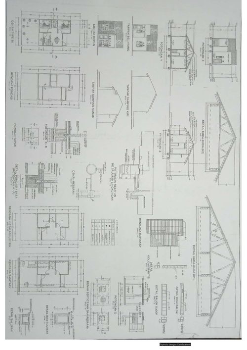 foto denah rumah tipe 36/81 perumahan TAMAN CITRA RESIDENCE