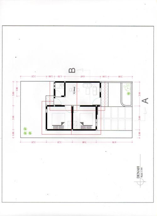 foto denah rumah tipe 36 perumahan GRIYA RAN