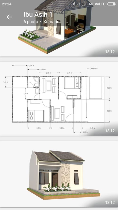 foto denah rumah tipe Subsidi perumahan Berkah Alam Residence 4
