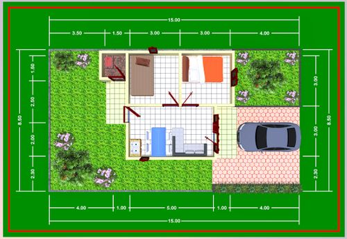 foto denah rumah tipe standart perumahan Grand Ar Raudah 3
