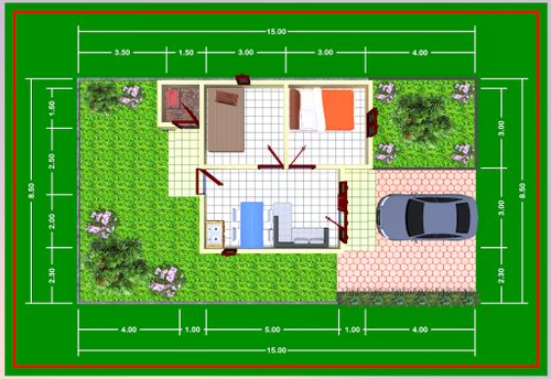 foto denah rumah tipe standart perumahan Cipta kampung Baru