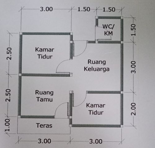 foto denah rumah tipe 36 perumahan ASYIFA VI