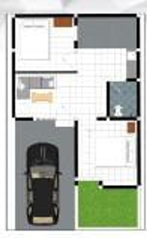 foto denah rumah tipe 30/60 perumahan GAJAH MADA RESIDENCE