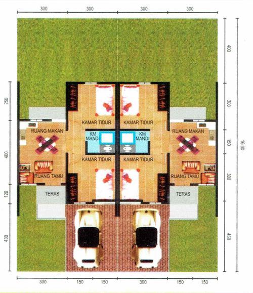 foto denah rumah tipe 36 perumahan GRIYA MANGGUSTA ASRI TAHAP II